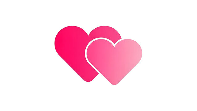 Title three pink hearts a symbol of love affection and connection description this image features three vibrant pink