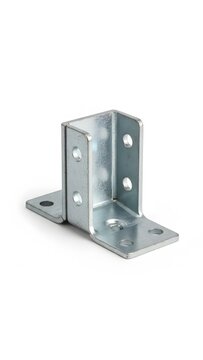 Galvanized steel t-shaped structural bracket for heavy duty timber beam and post connections
