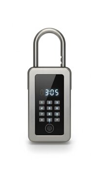Modern digital padlock with numeric keypad and led display for secure access control solutions
