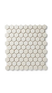 Small light gray hexagonal ceramic mosaic tiles for modern bathroom wall decoration