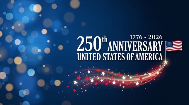 250th anniversary USA Background Logo