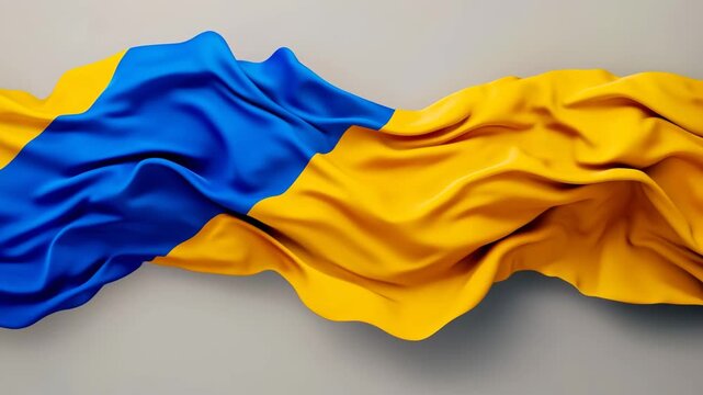 A flag with blue and yellow stripes. The blue stripe is on the left and the yellow stripe is on the right