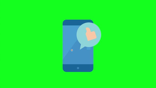 Like Love Icon Paper Animation
