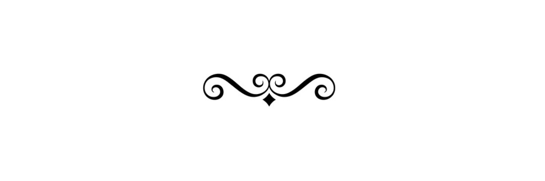 Elegant Ornate Swirl Design Element