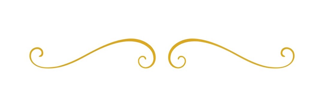 Golden swirly decorative border