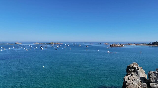 Vid&eacute;o de la baie de Port-Blanc &agrave; Penv&eacute;nan en Bretagne