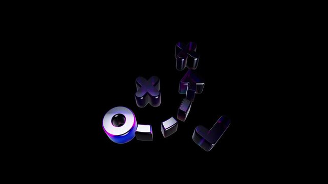 Shiny purple 3d gaming controller buttons including cross circle square and triangle symbols 3D Icon
