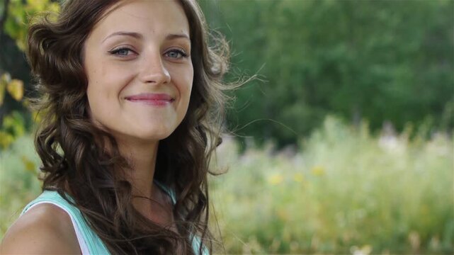young long-haired woman