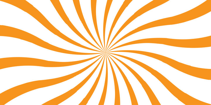 Sunburst Modern retro vintage sunrise sunbeam element spiral striped. Spiral starburst and striped pattern abstract geometric retro sunrays line wavy texture.