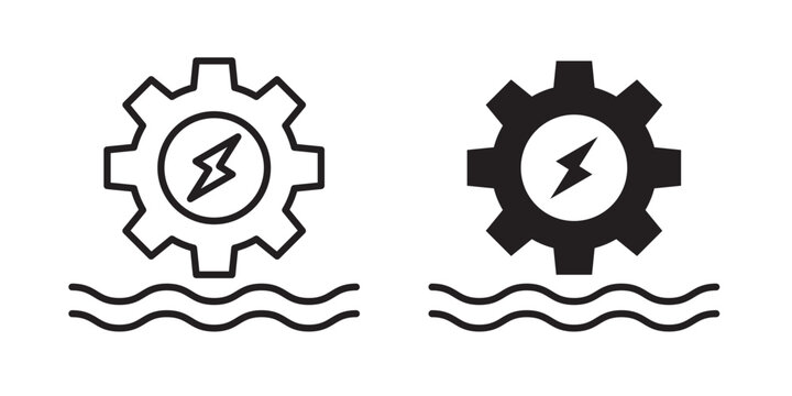 Hydraulic energy icon