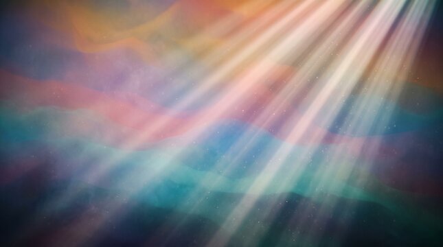 Volumetric light god rays abstract background for cinematic branding and digital design