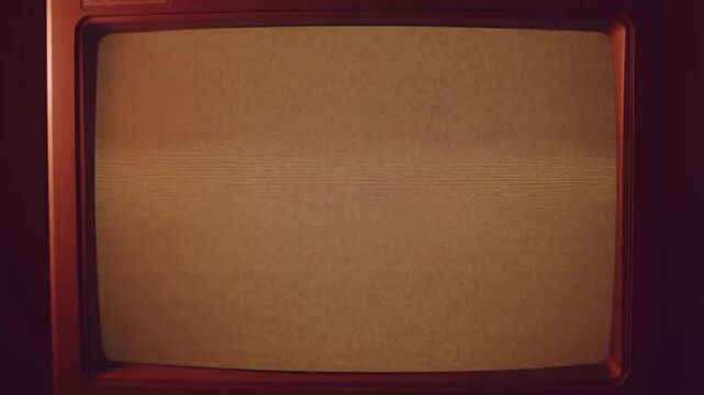 Vintage television screens displaying static noise on a retro set with video multiple vintage seamless loop 