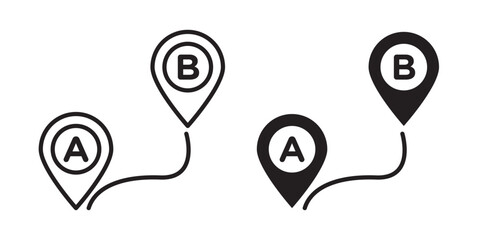 Path A to B icon © Krupal