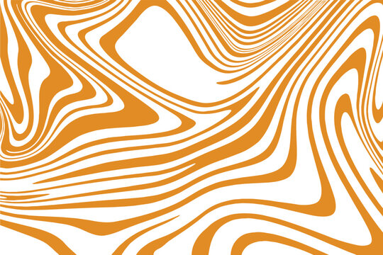 Bright orange and white abstract fluid wave pattern graphic texture with abstract