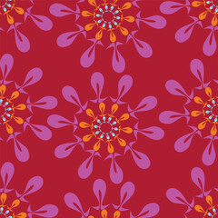 Obraz premium seamless floral pattern