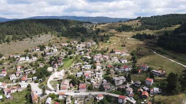 Amazing view of Village of Lilkovo with Authentic nineteenth century houses, Plovdiv Region, Bulgaria