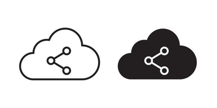 Cloud share icon