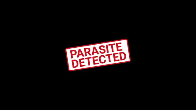 Parasite Detected Stamp Animation