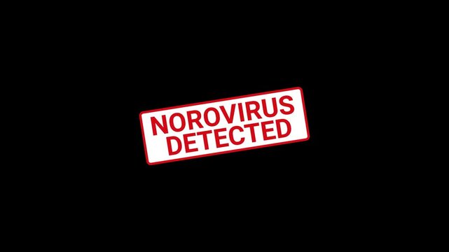 Norovirus Detected Stamp Animation