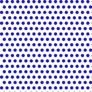 Blue polka dot pattern on a simple grid