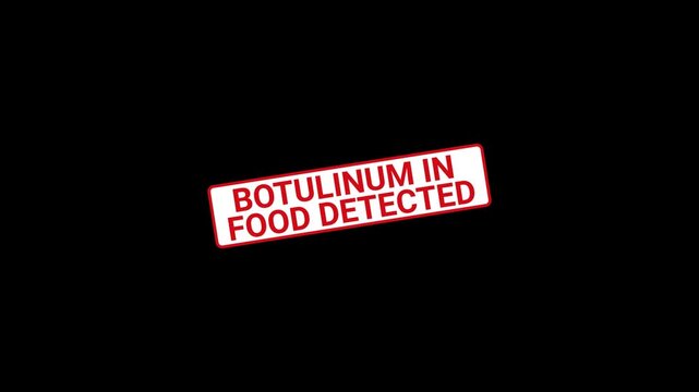 Botulinum in Food Detected Stamp Animation