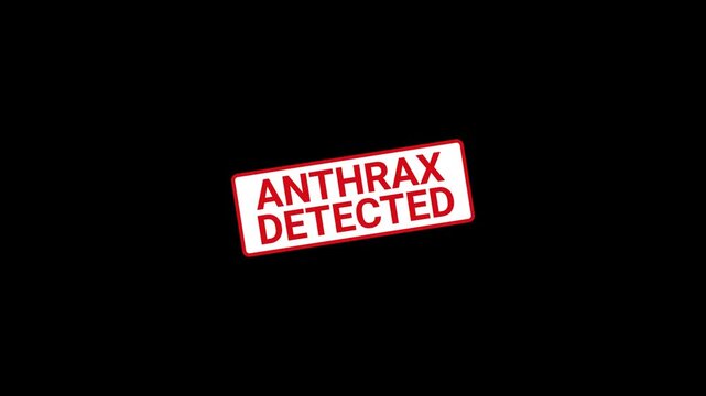 Anthrax Detected Stamp Animation
