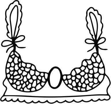 Vector illustration of a bra