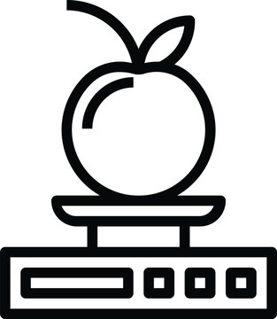 vector illustration of an apple