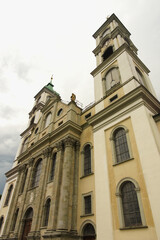 Fototapeta premium Weissenau Abbey (German: Kloster Weißenau, Reichsstift Weißenau) was an Imperial abbey (Reichsabtei) of the Holy Roman Empire