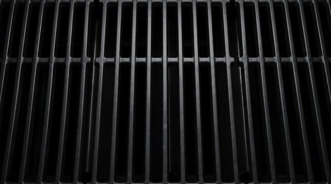 Clean Cast Iron Barbecue Grill Grates Texture Background