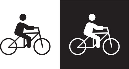 Obraz premium Bicycle rider icon
