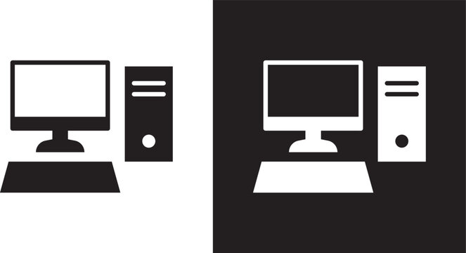 Desktop computer icon