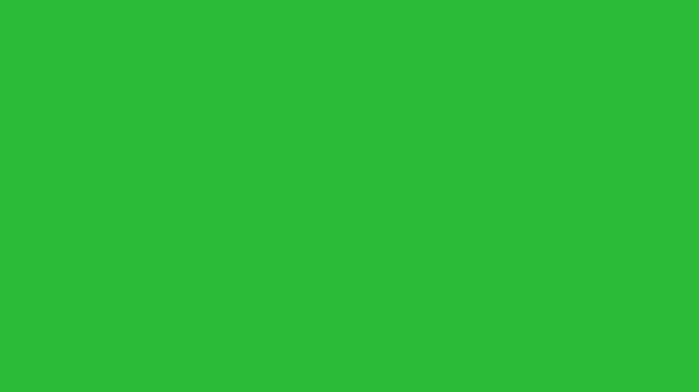 Cartoon 2D Animation White Comic Action Speed Lines Overlay on Green Screen
