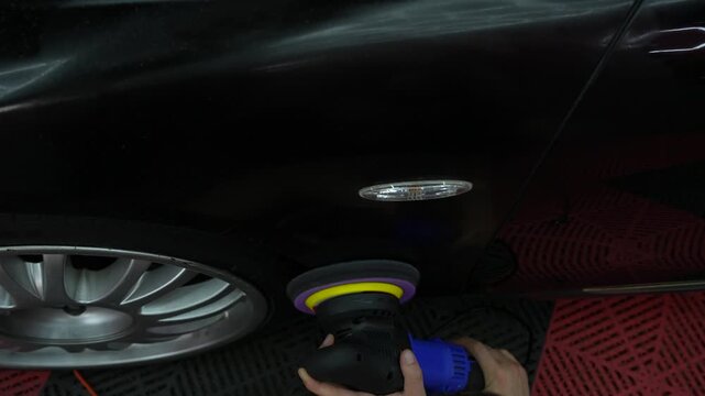 4K footage of vehicle restoration through expert paint correction, leveraging orbital buffers to erase scratches and lock in a high gloss factory shine