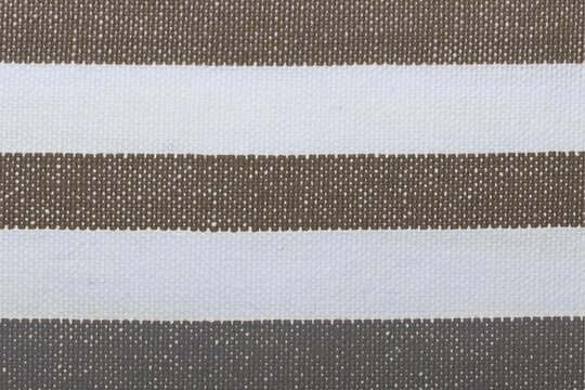 Close-up of striped fabric texture. Detailed view of horizontal fabric stripes. Material design pattern