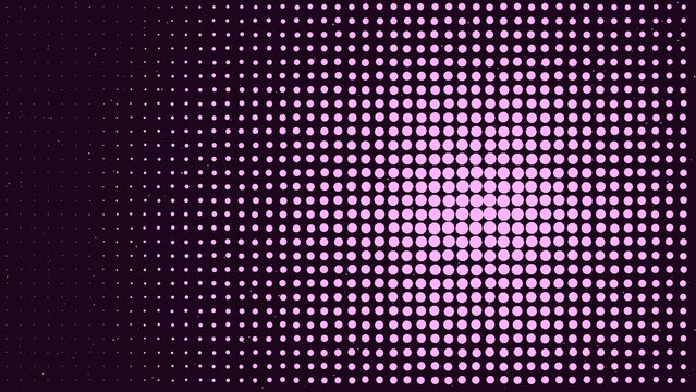Purple halftone dots background with gradient effect