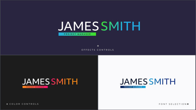 Color Split Name Titles