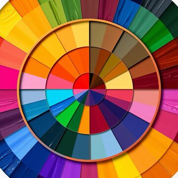 Color Wheel Palette Background