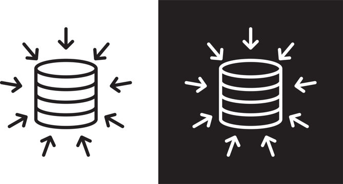 Data aggregation icon