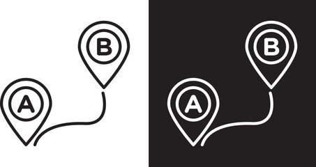 Path A to B icon © Krupal