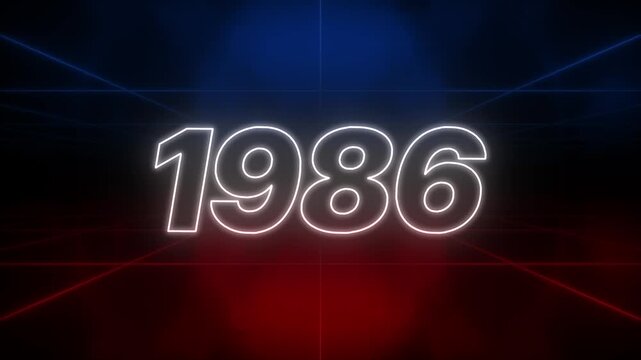 1986 Text Retro Style