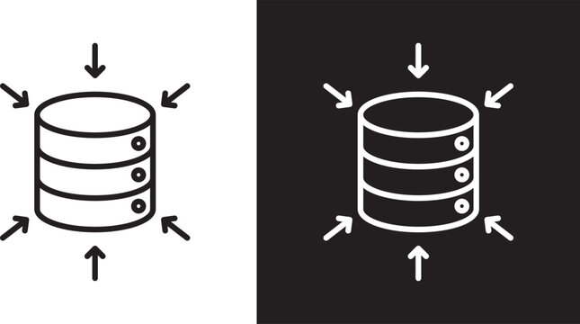 Data aggregation icon