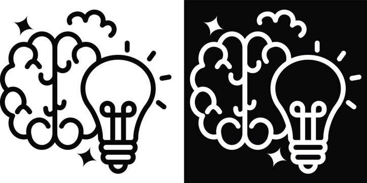 imagine Two-tone version in black and white background