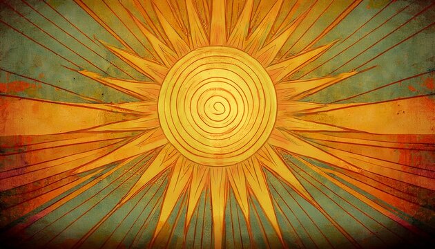sun sunburst grunge pattern