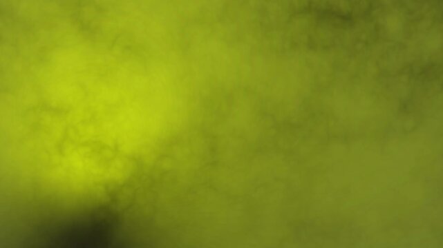 Abstract Yellow Smoke Fog Background with Soft Atmospheric Motion