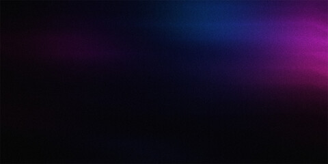 Dark abstract background with subtle blue and purple light beams creating grainy texture and dramatic effect. © eb