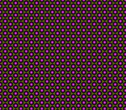 Seamless geometric pattern background with vibrant purple and green. Repeating floral design for digital or print projects. Creative decorative ele...