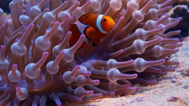 clown fish in aquarium