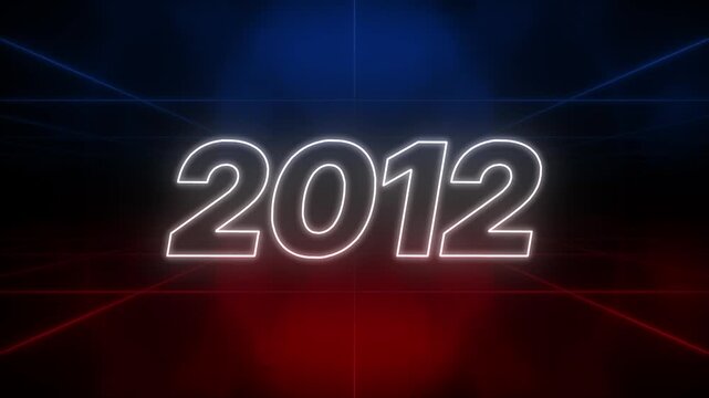 2012 Text Retro Style