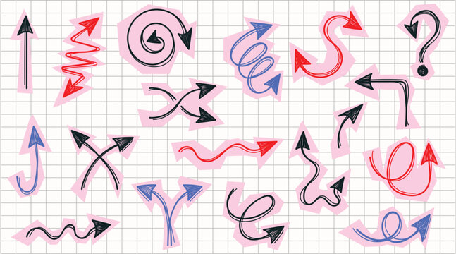 Hand-Drawn Arrow Elements Collection